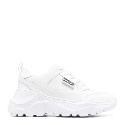 Chunky sole sneakers - white, White, medium