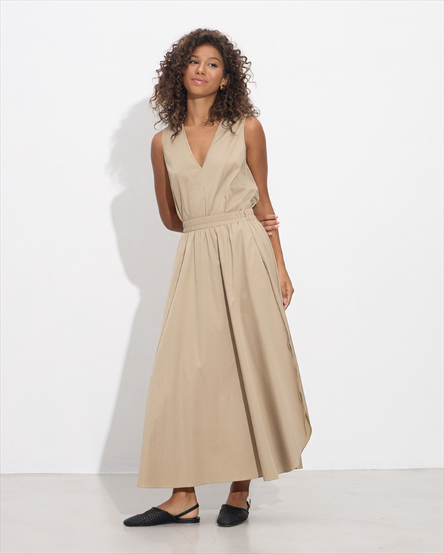 Skirt cotton split off-null