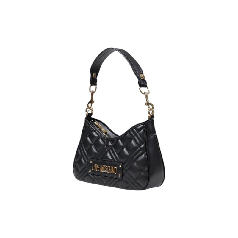 Black polyethylene handbag-null