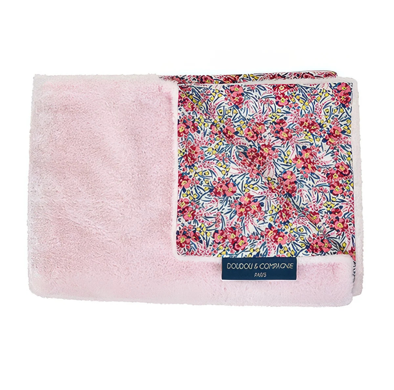 Doudou et compagnie boh'aime soft blanket - soft pink, , medium-null