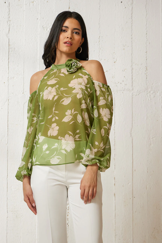 Blouse florie by enzzo fashion - aloe , xl-null