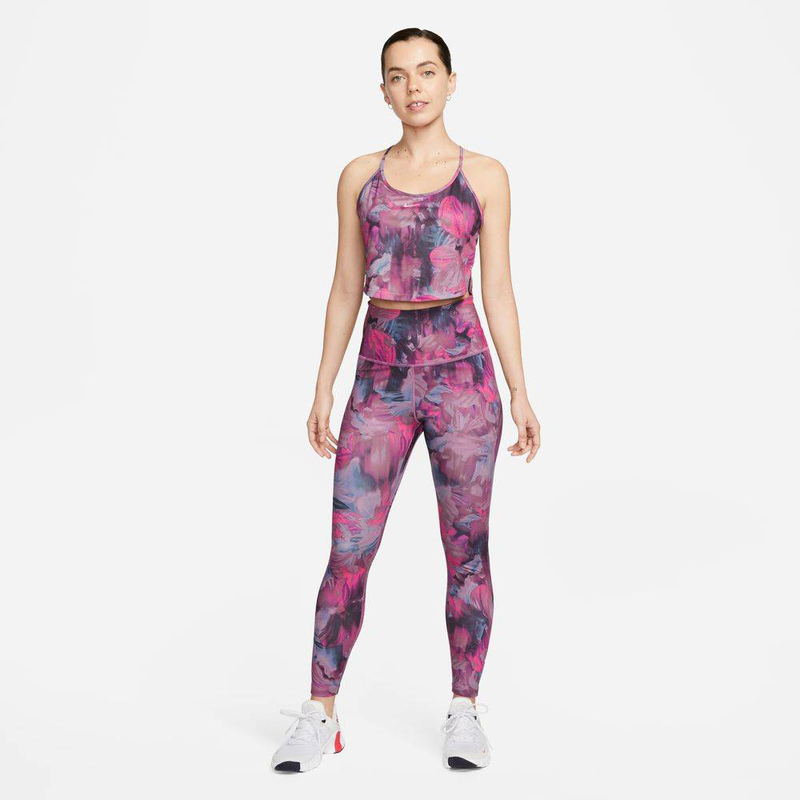 Dri-fit printed cropped tank top image number null
