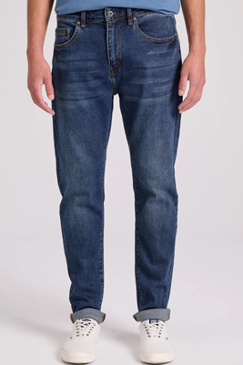 Funkybuddha tapered jeans, Darkblue, medium