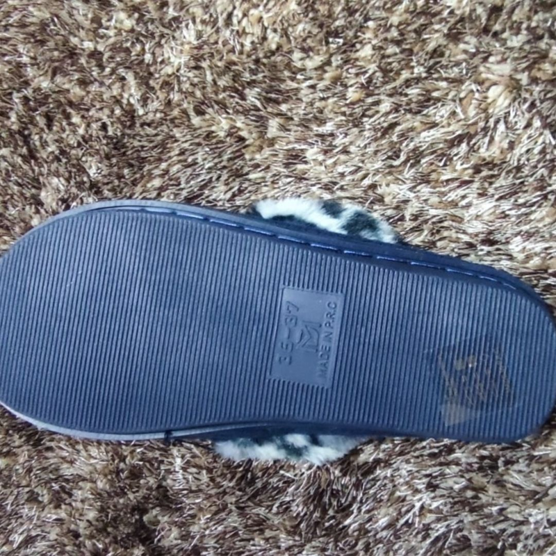 Womens cotton winter slippers #7975-null