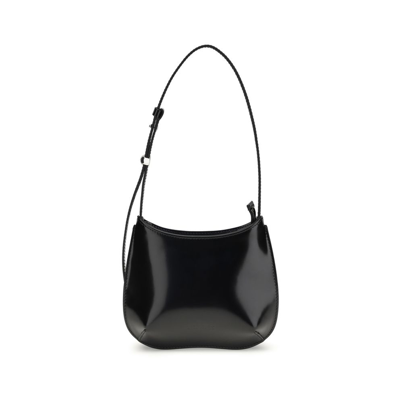 Black calf leather bos taurus shoulder bag-null