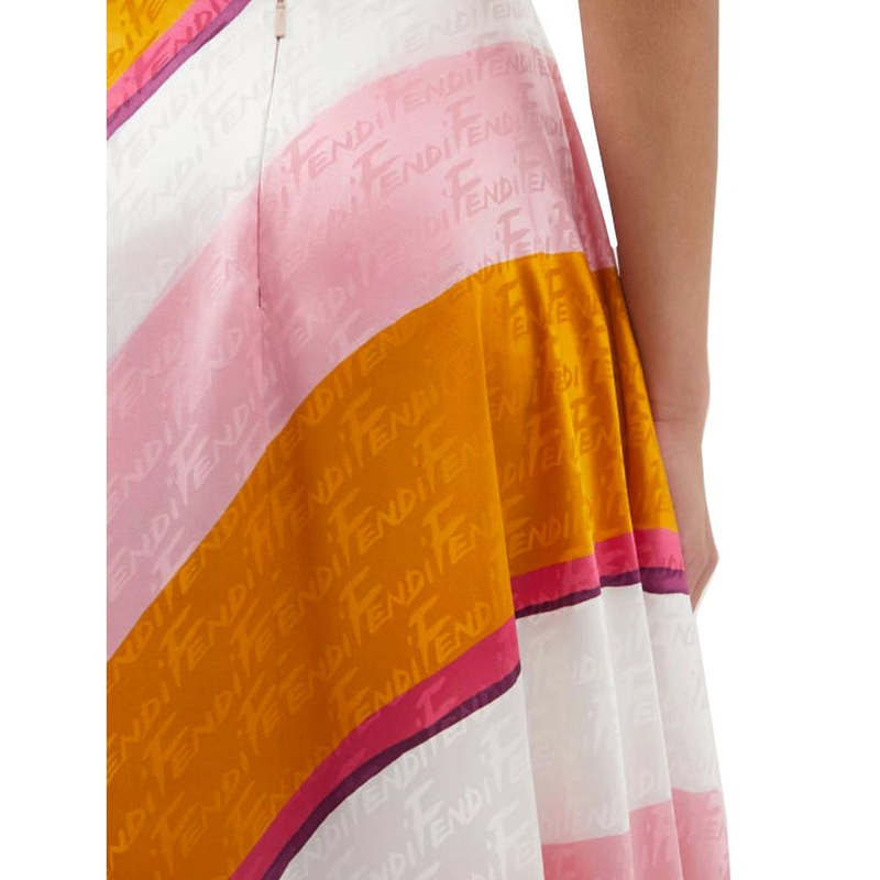 Multicolor silk pants-null