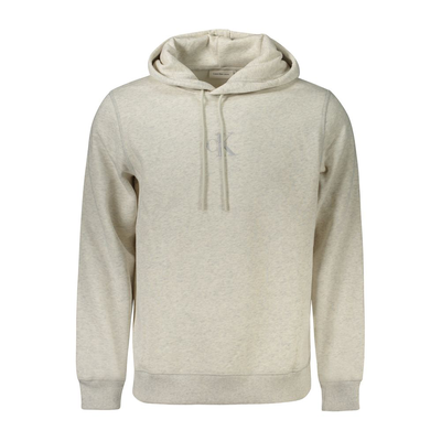 Grigio cotton men's hoodie, Grey, medium