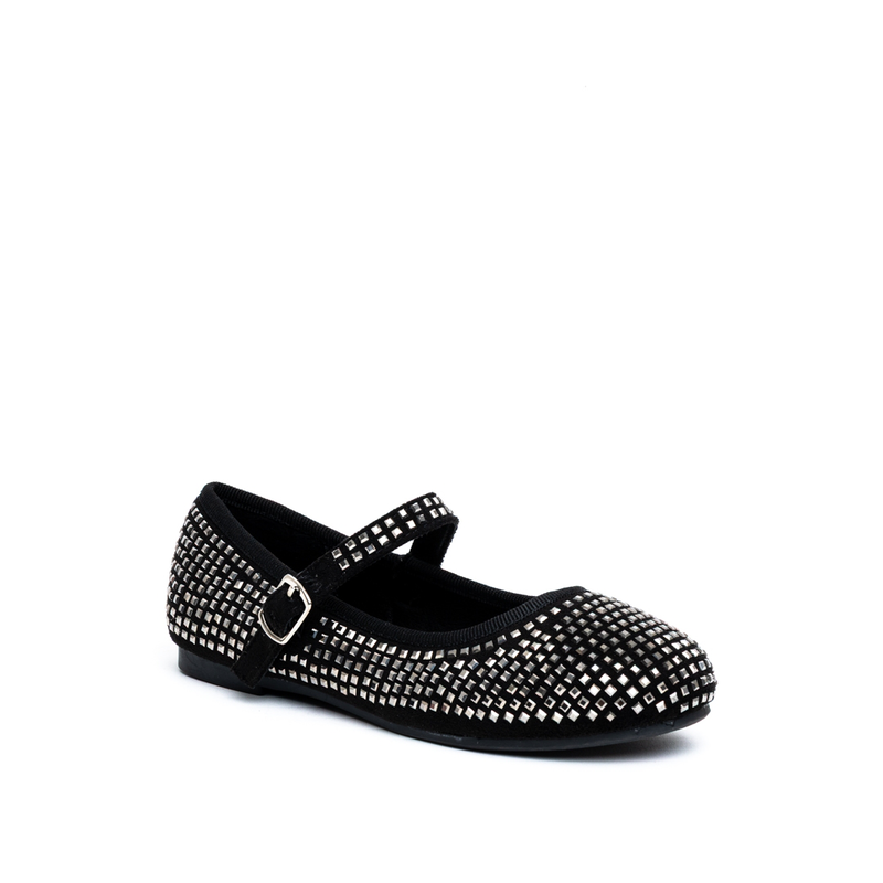Miss belgini mary jane ballerinas girls shoes with metallic studs-null