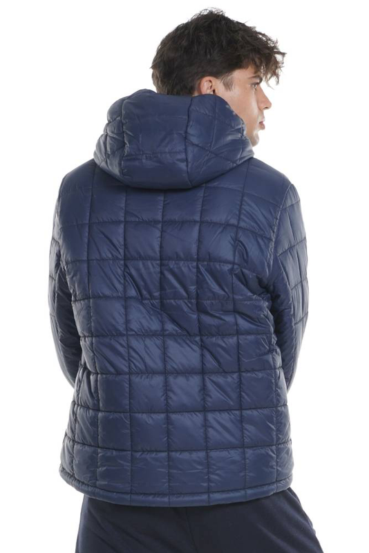 Men's padded jacket with hood-null
