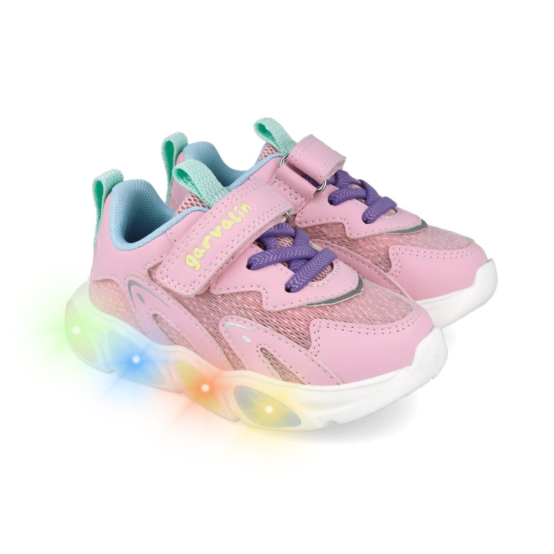 Garvalin lights on sneakers for girls-null