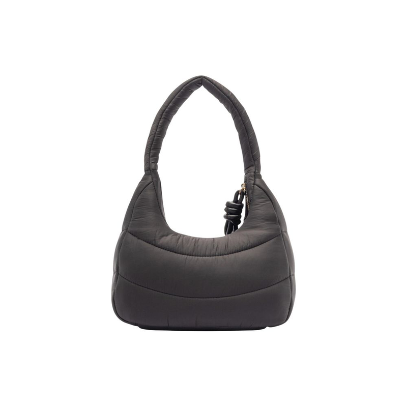 Black nylon handbag-null