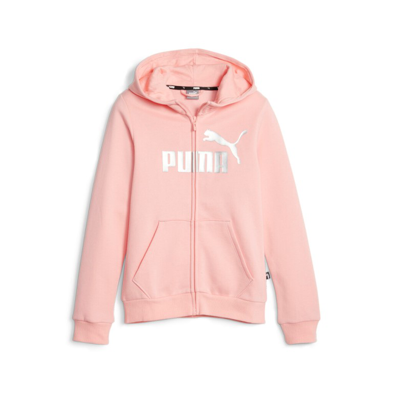 Puma ess+ logo full-zip hoodie fl g-null
