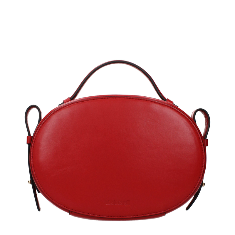 Red leather handbag-null