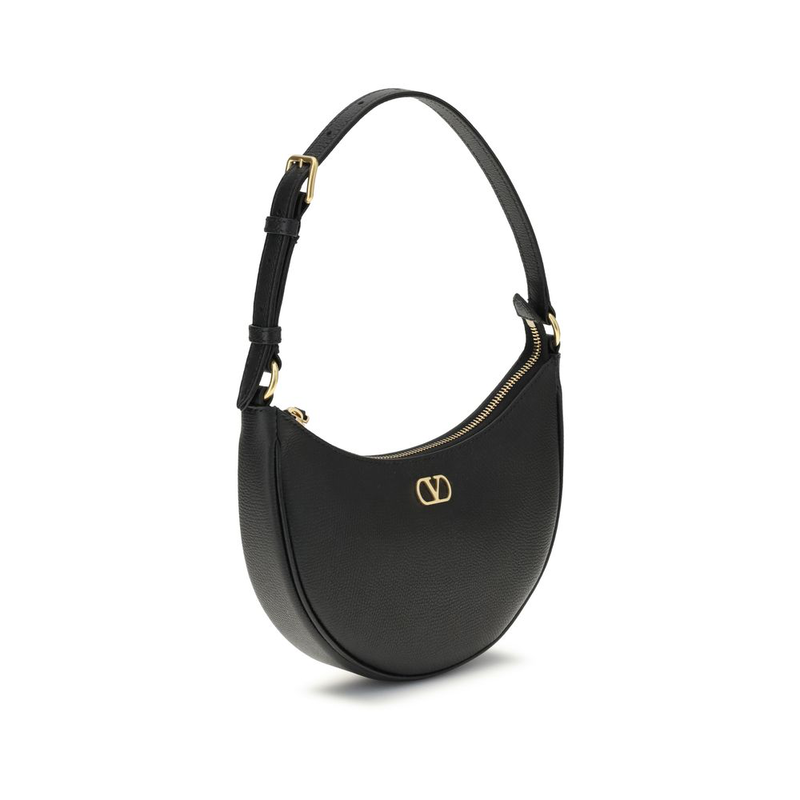 Black calf leather bos taurus shoulder bag-null