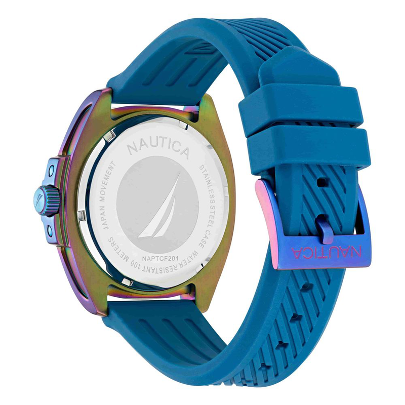 Blue synthetic sport watch-null