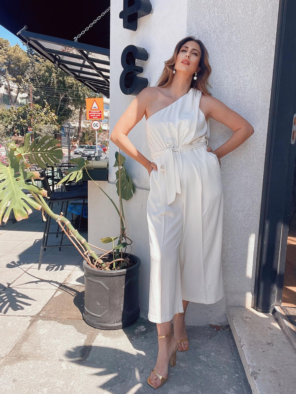 Jumpsuit one shoulder-null