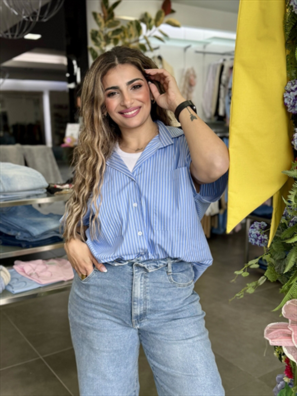 Shirt stripes oversize-null