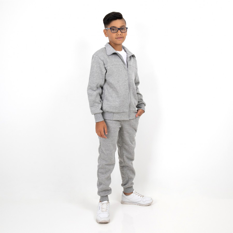 Product image: Children tracksuit set with full zip and elastic on the top and pants #fz1002-null