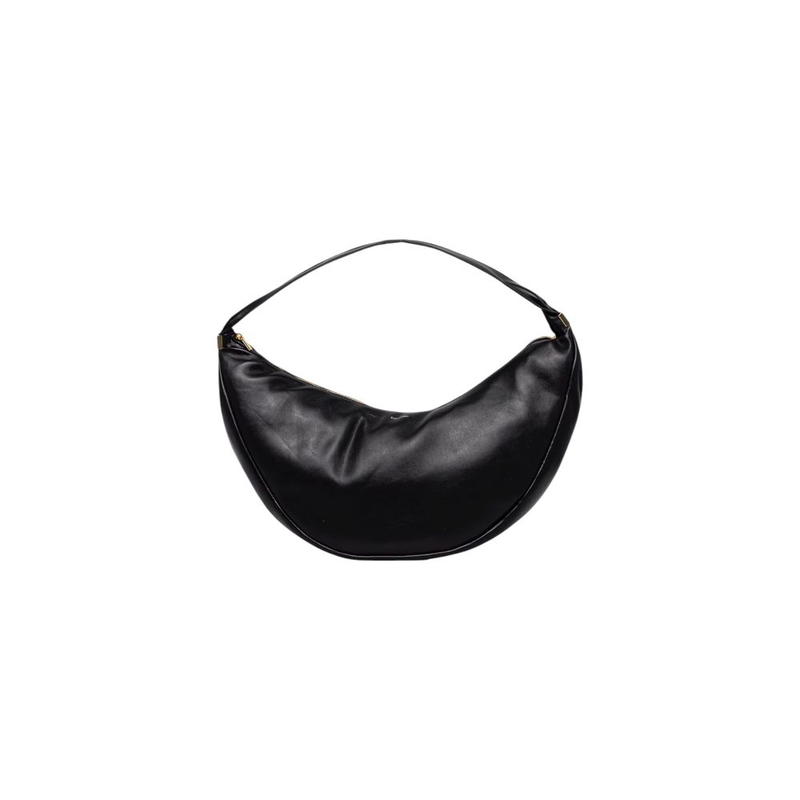Black polyethylene handbag-null