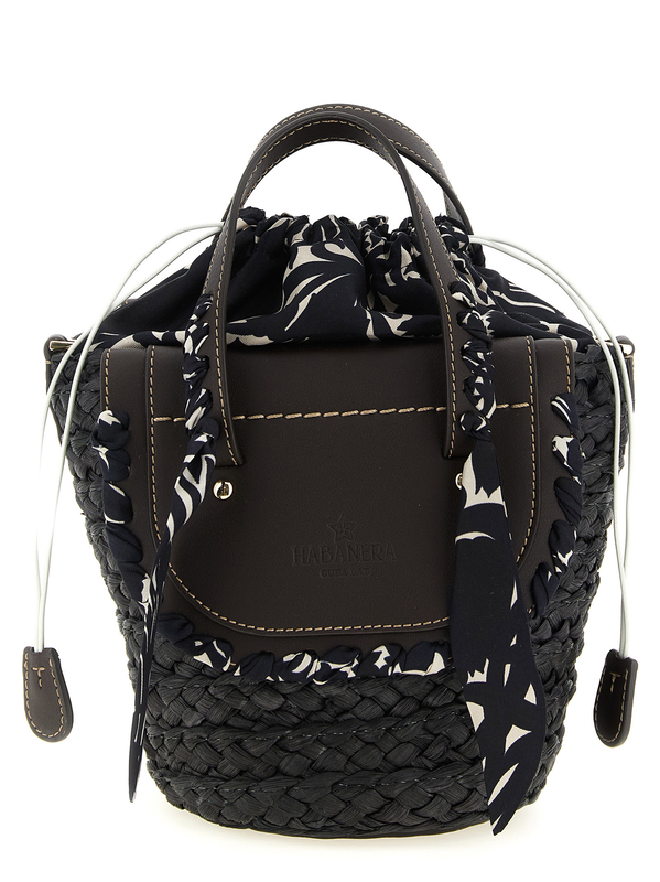 Black pantograph handbag-null