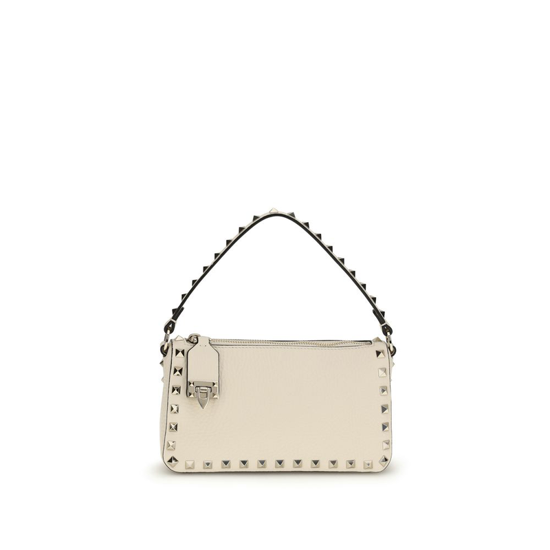 Beige calf leather bos taurus shoulder bag-null
