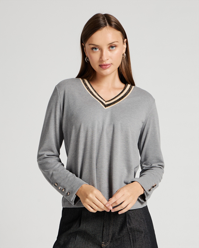 Knitted v neck-null