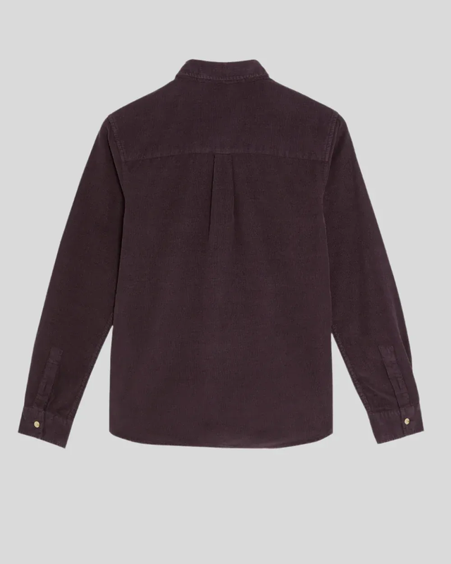 Needle cord shirt x868 dusky maroon-null