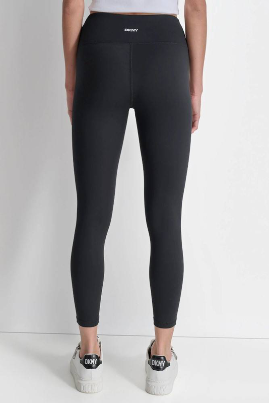 High waist 7/8 rhinestone logo tights-null