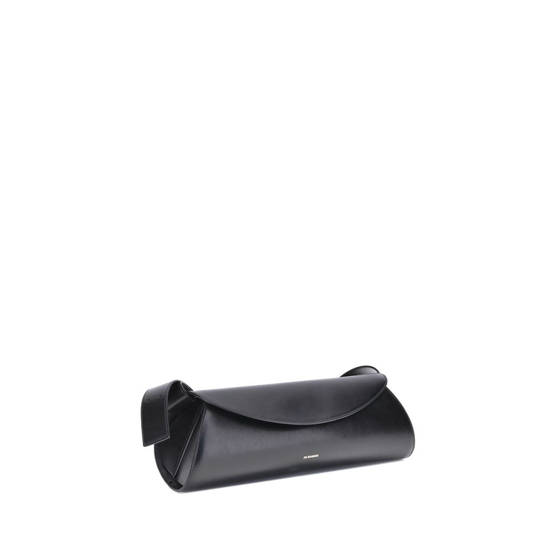 Black calf leather bos taurus shoulder bag-null