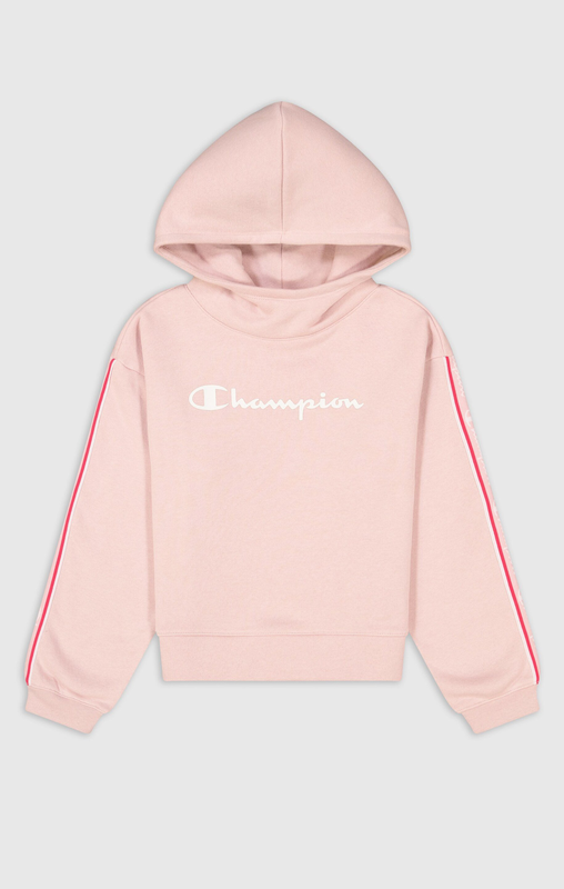 Champion girl hooded sweatshirt (404915)-pink-null
