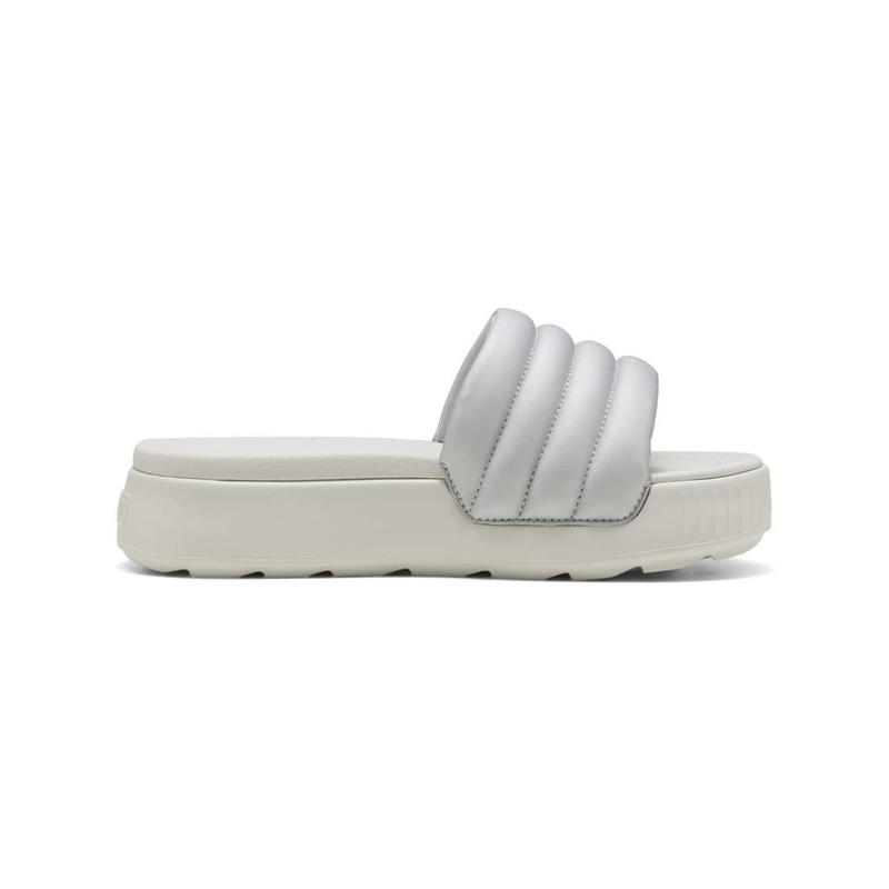 Puma karmen puffy aqua metallics slides 01-null