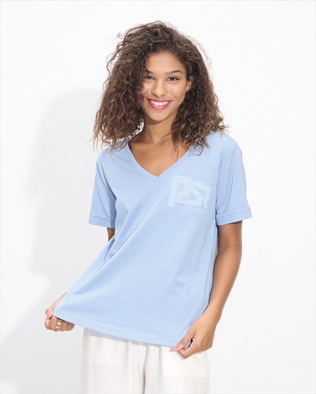 Product image: T-shirt cotton v neck-null