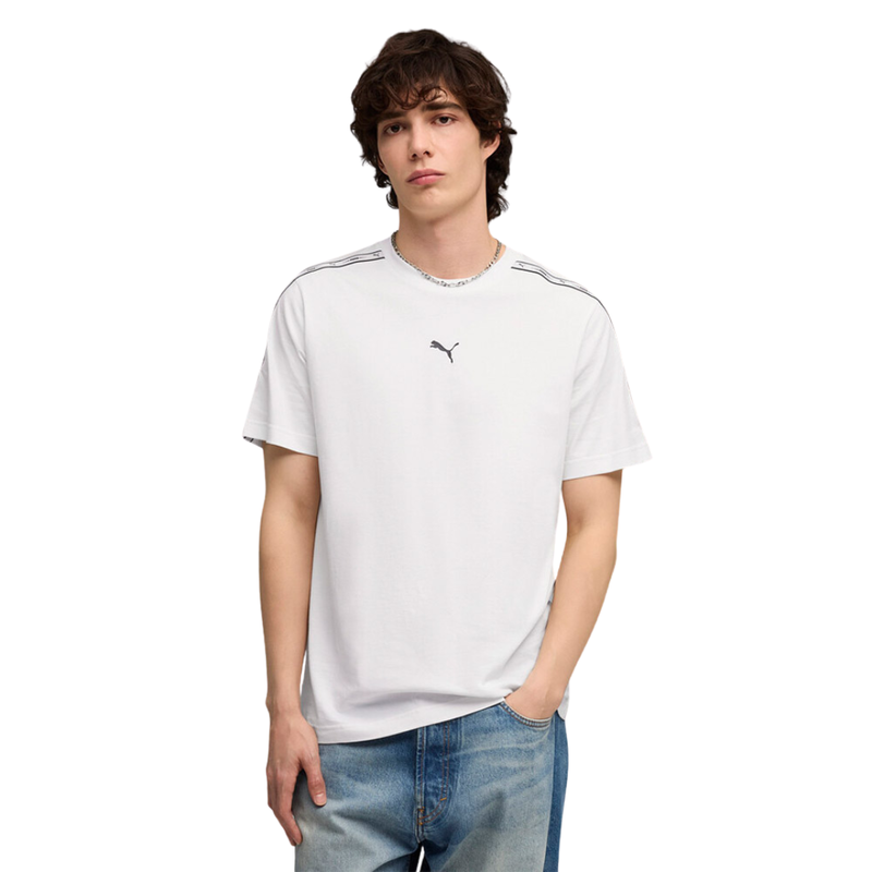 Puma essentials tape tee men t-shirt white 691693-02-null