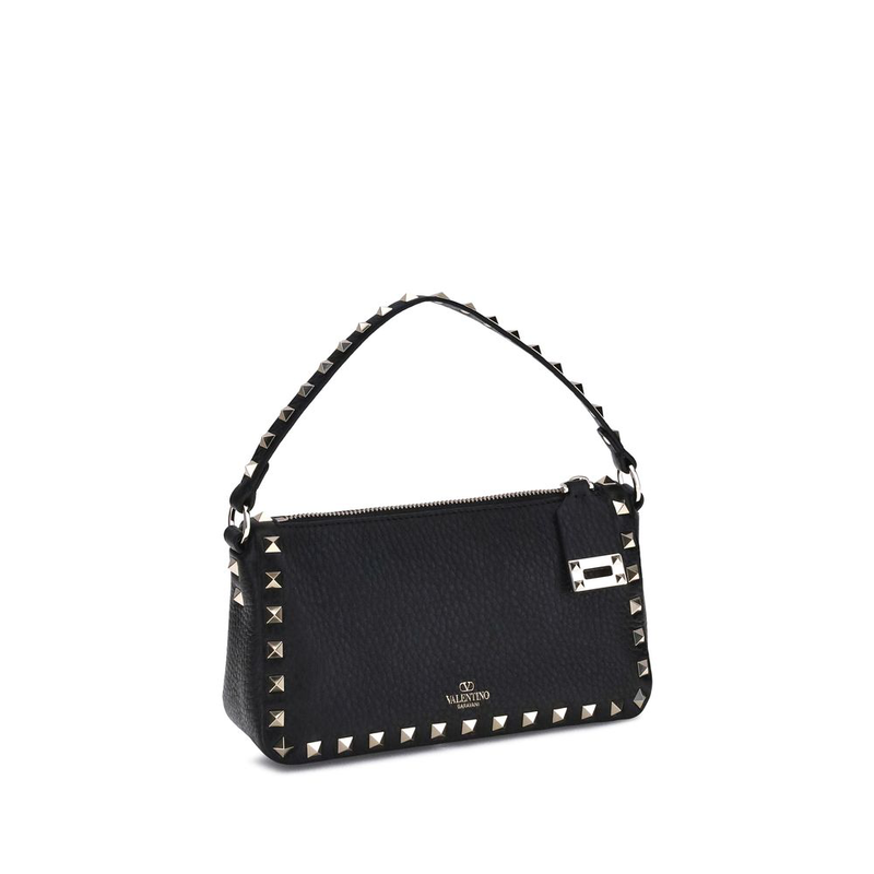 Black calf leather bos taurus shoulder bag-null