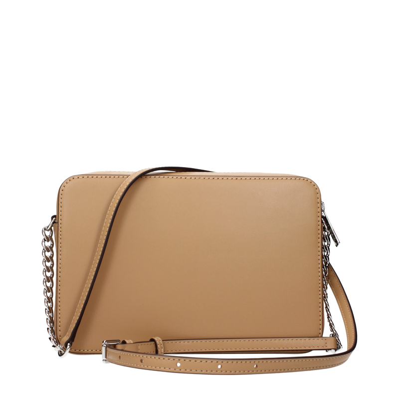 Brown leather crossbody bag-null