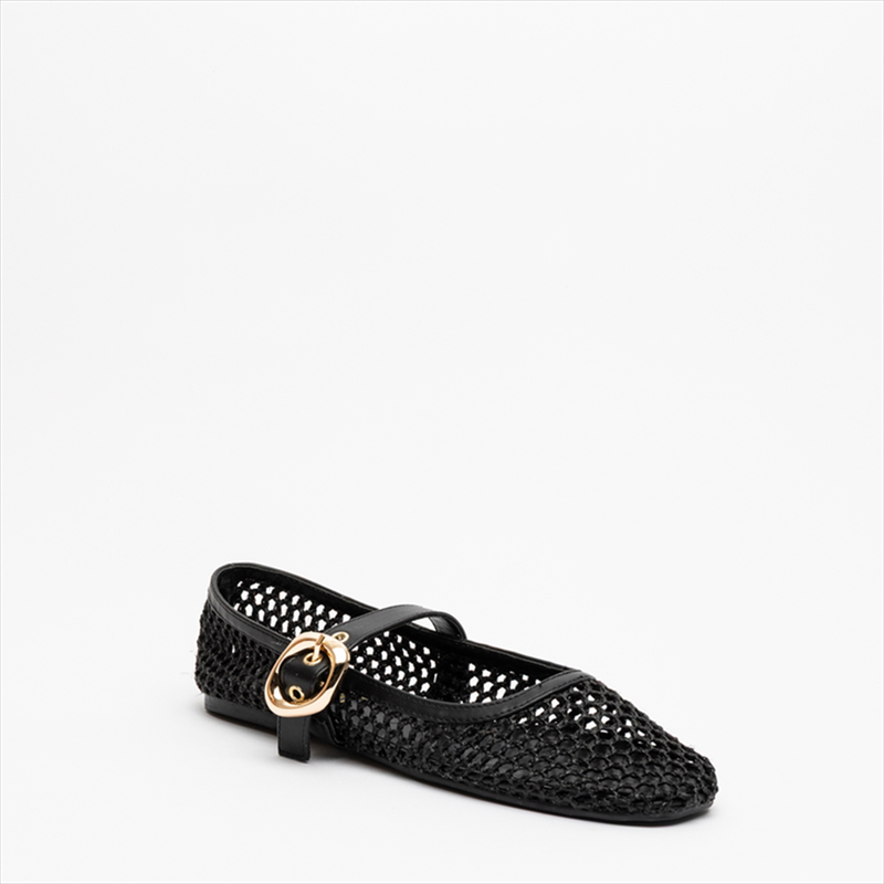 Miss belgini woven mary jane ballerina pumps-null