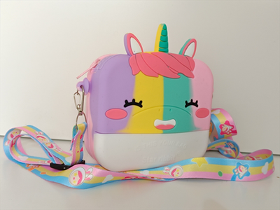 Bag italy 23/24 small with unicorn print girl