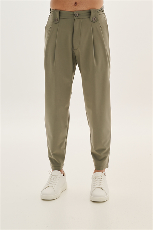 Pcoc loose fit double pleats trousers image number null