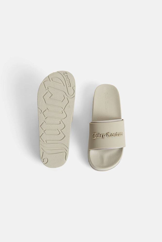 Product image: Breanna stacked logo embossed slides-null