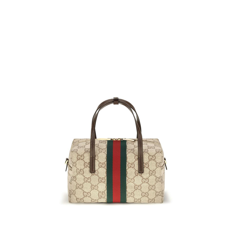 Beige fabric handbag-null