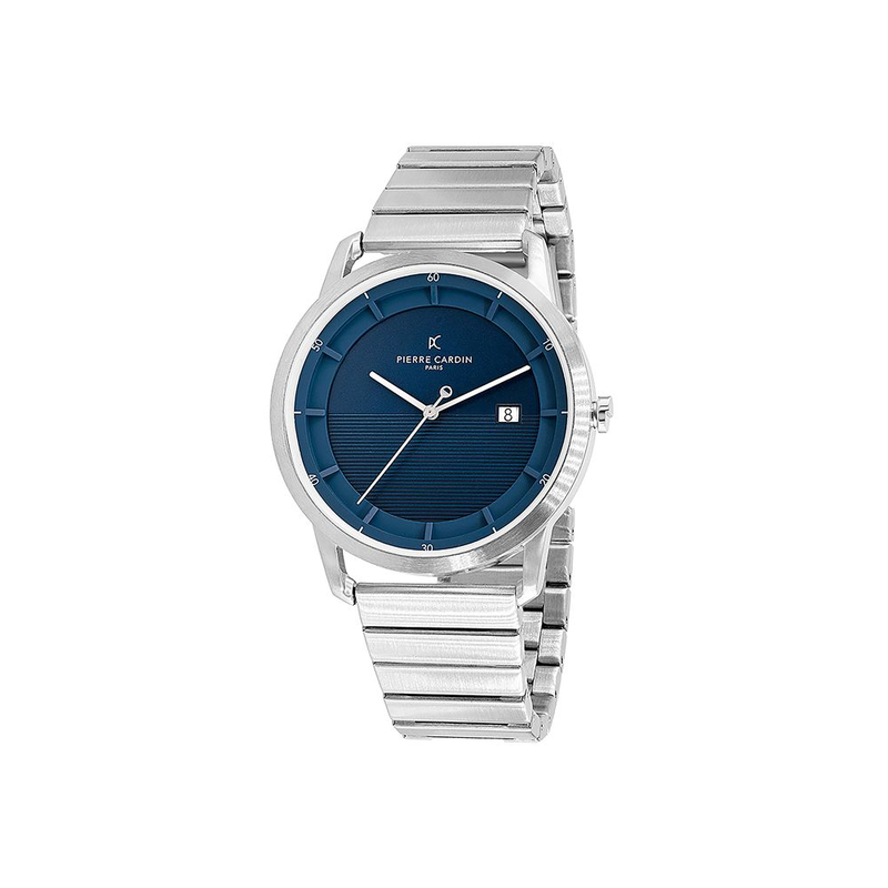 Gray stainless steel dress watch-null