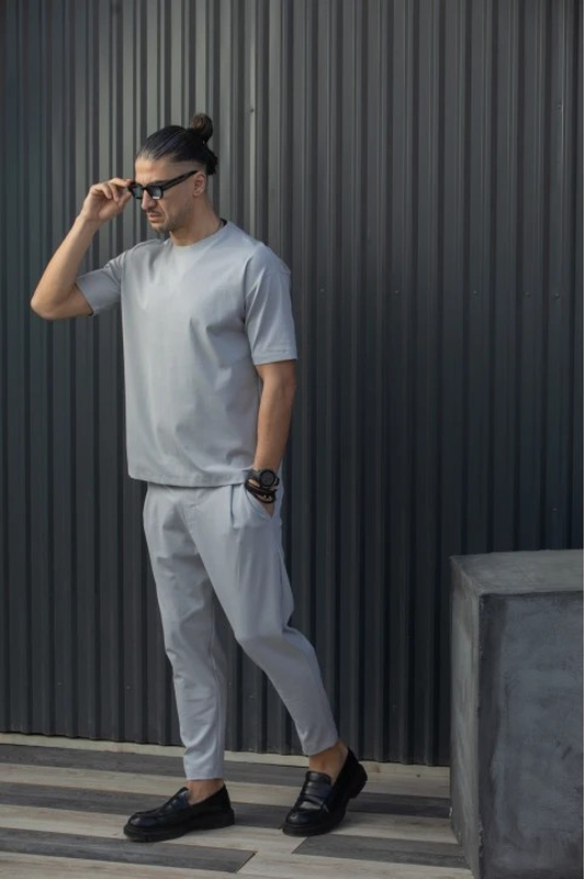 Henry comfort textured trousers-null