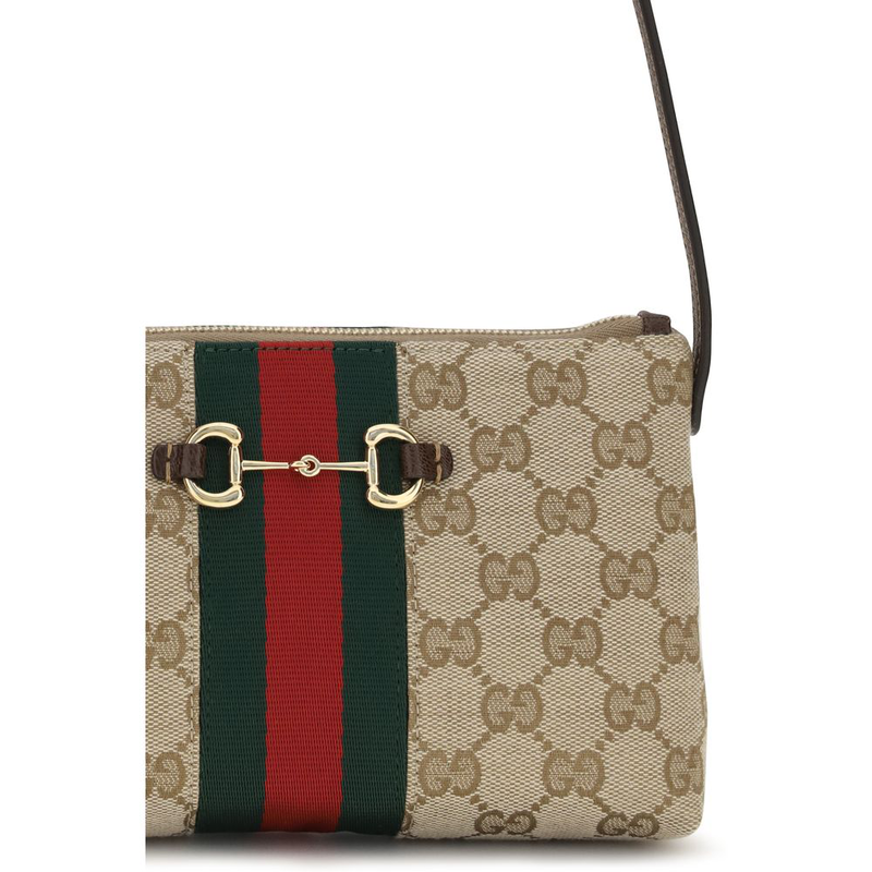 Beige polyester shoulder bag-null