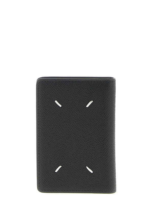Black calfskin cardholder-null