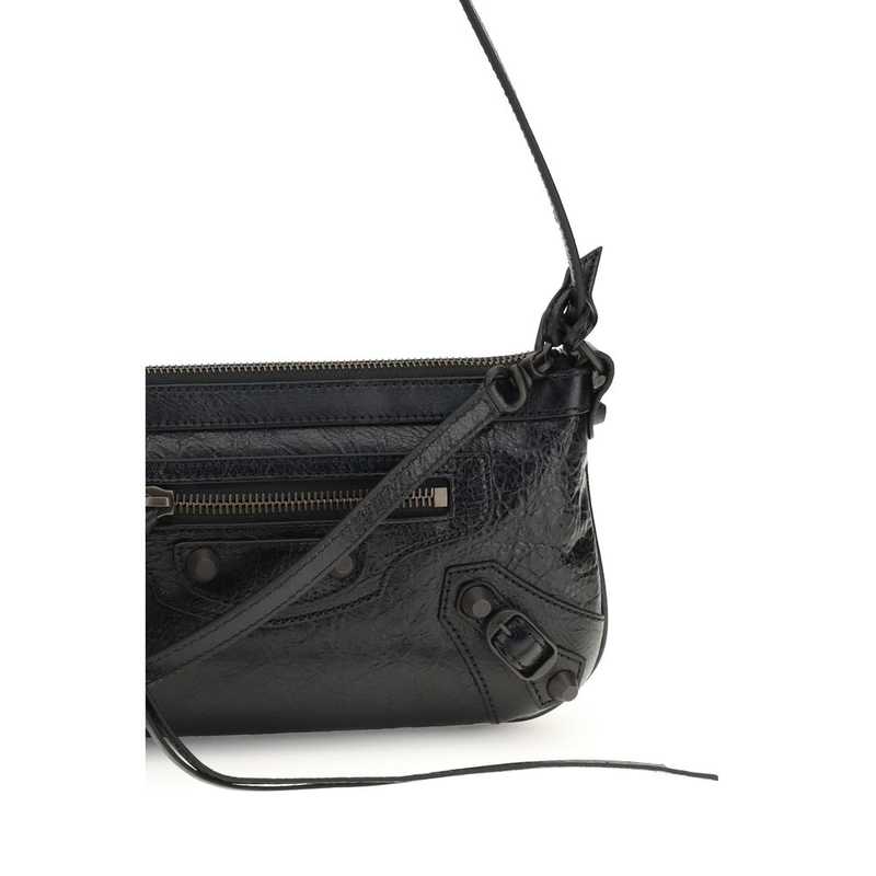 Black lamb ovis aries aries shoulder bag-null