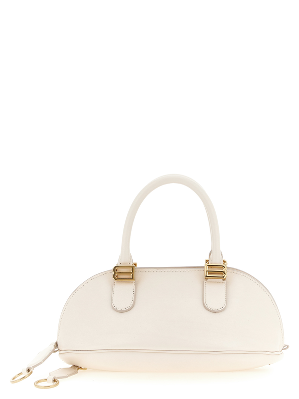 White calfskin handbag-null