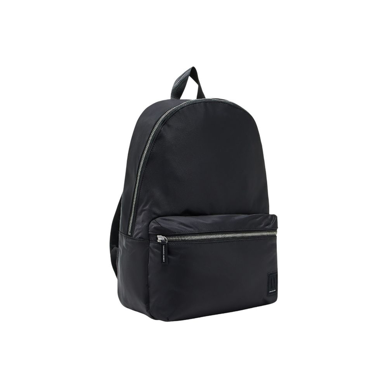 Black polyamide backpack-null
