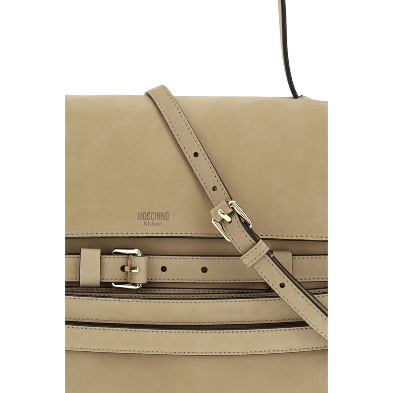 Beige calf leather bos taurus handbag-null