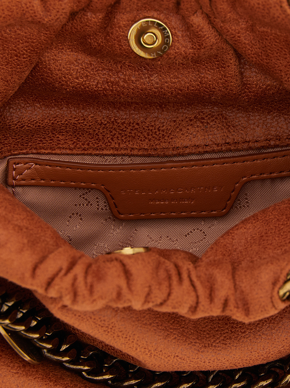 Orange polyester shoulder bag-null