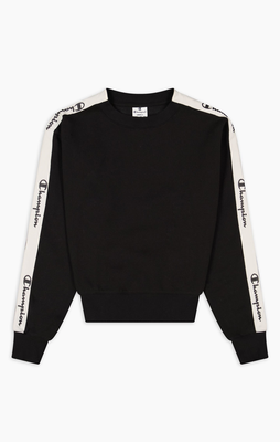 Champion women crewneck sweatshirt (115573-kk001), Black, medium